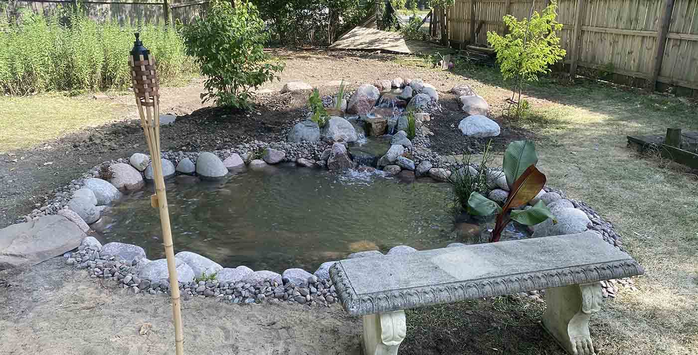 KOI Pond Installation